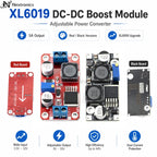1/3/5/10PCS XL6019 DC-DC Step-Up Boost Converter Module Adjustable Power Supply Module XL6009 Upgrade LM2577 5V 12V 24V