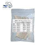 200/300/500PCS 10values Resistor kit 0603 0805 1206 1210 2512 1% 0R1 0R15 0R22 0R33 0R47 0R52 0R62 0R75 0R82 1R sample pack