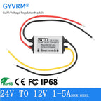 DC-DC 24V to 12V Converter Step Down DC DC 24V to 12V 1A 2A 3A 4A 5A Buck Model Converter 24V 12V Waterproof Module