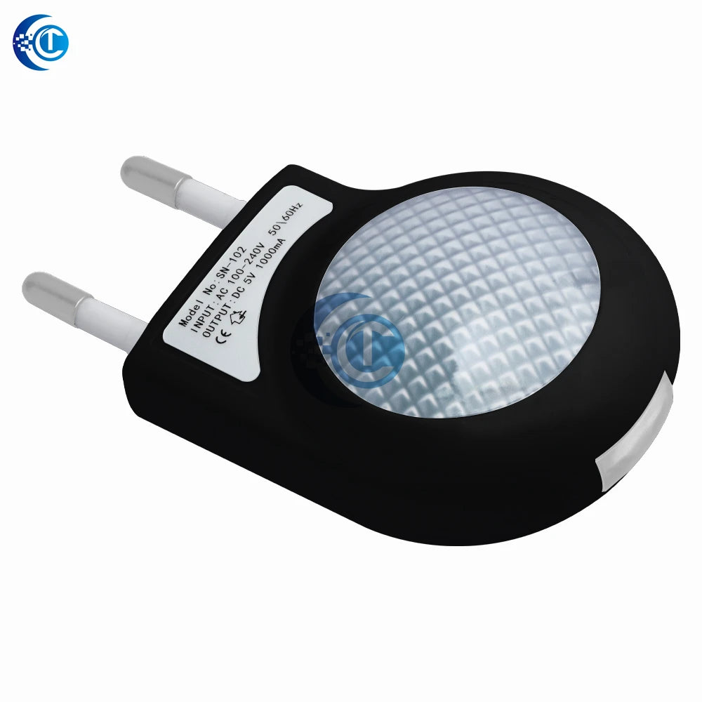 Mini Led Snail Night Light Auto Night Lamp Built-in Light Sensor Control Light Wall Lamp For Baby Kids Bedroom EU Plug
