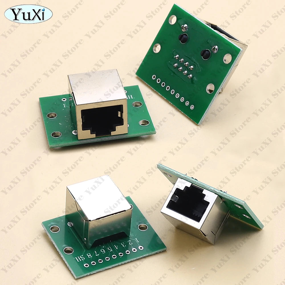 1-10pcs RJ45 Adapter Board To XH2.54 Modular Ethernet Connector Network Interface Breakout Board Pin Header 8P Adapters