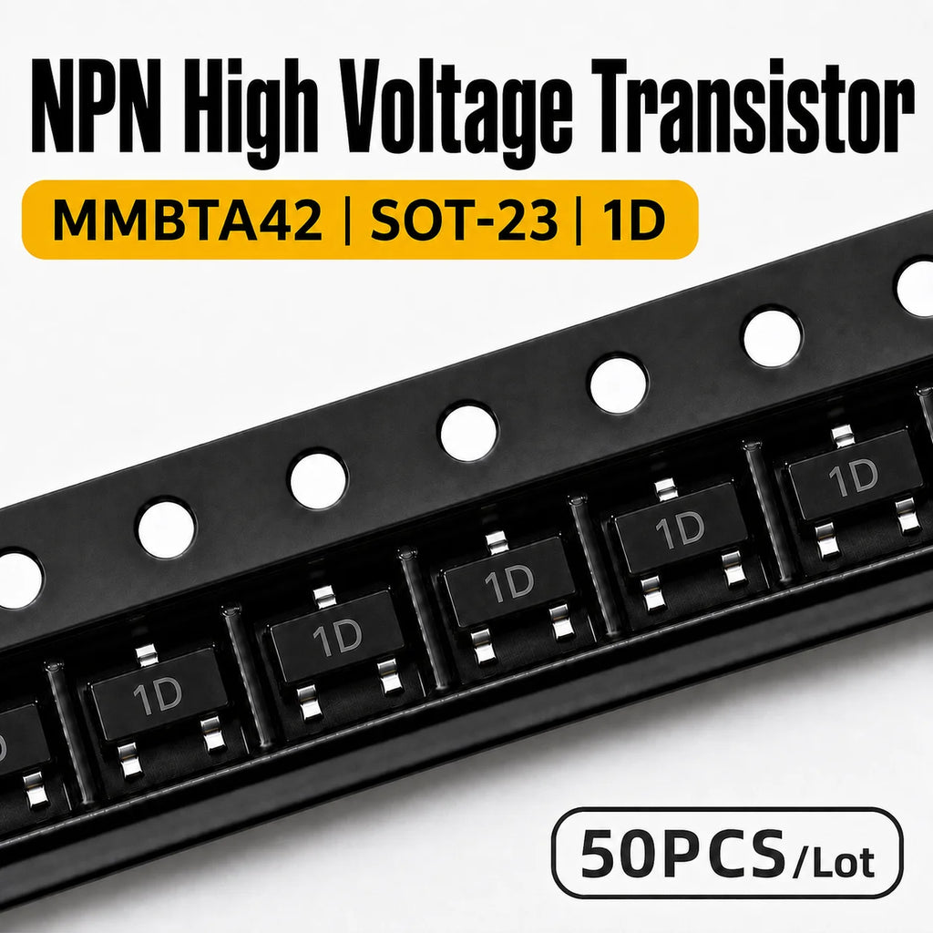 50PCS MMBTA42 MMBTA92 MMBTA44 MMBTA94 SOT-23 SMD High Voltage NPN PNP BJT Transistor 1D 2D 3D 4D Marking Code