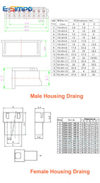 10pcs 22awg/26AWG XH2.54 10/20/30cm Female Male 2P 3P 4P 5P 6P Plug Butt-joint Aerial Dock Crimp Terminal Wire Cable Connector