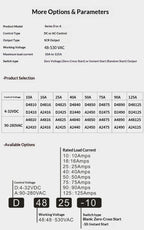 D48 Series SSR Single Phase Solid State Relay DC-AC AC-AC Control Zero Crossing AC Relay Industrial Electronic Switching Module