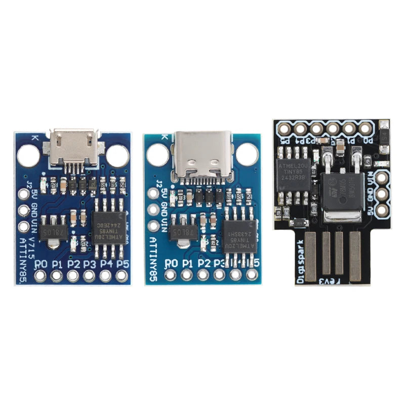 10pcs/1pc ATTINY85 Micro Type-C Development Board 8-bit AVR Microcontroller Module Digispark Kicksta Expansion Board for Arduino
