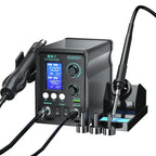 LUXIANZI 8589D+ 2 IN 1 Hot Air Gun Soldering Station With LED Digital Display For BGA PCB IC Repair Tool SMD Rework Station