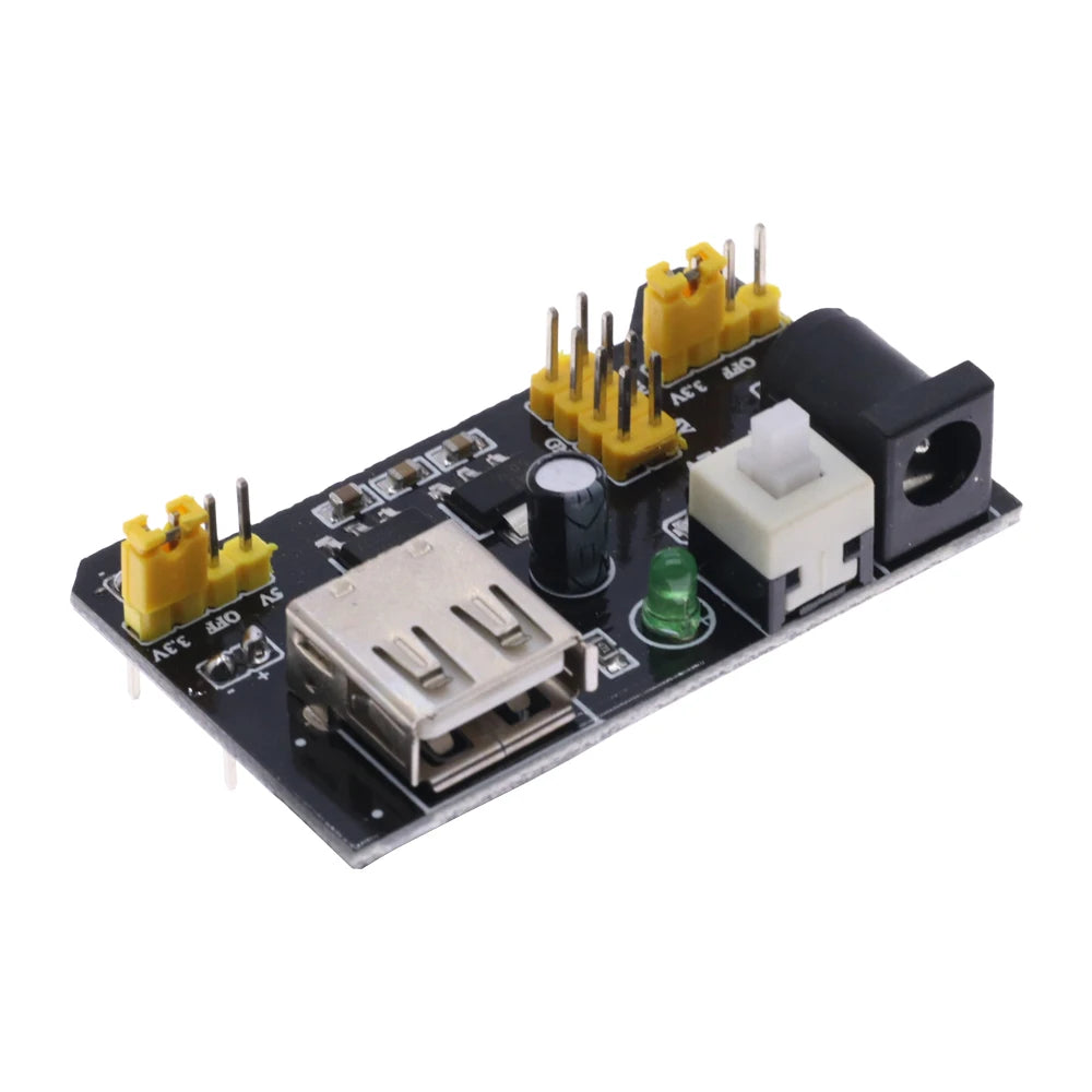 MB102 Breadboard Dedicated Power Supply Module Mini Micro USB Black White 2 Way 3.3V 5V MB-102 Solderless Bread Board