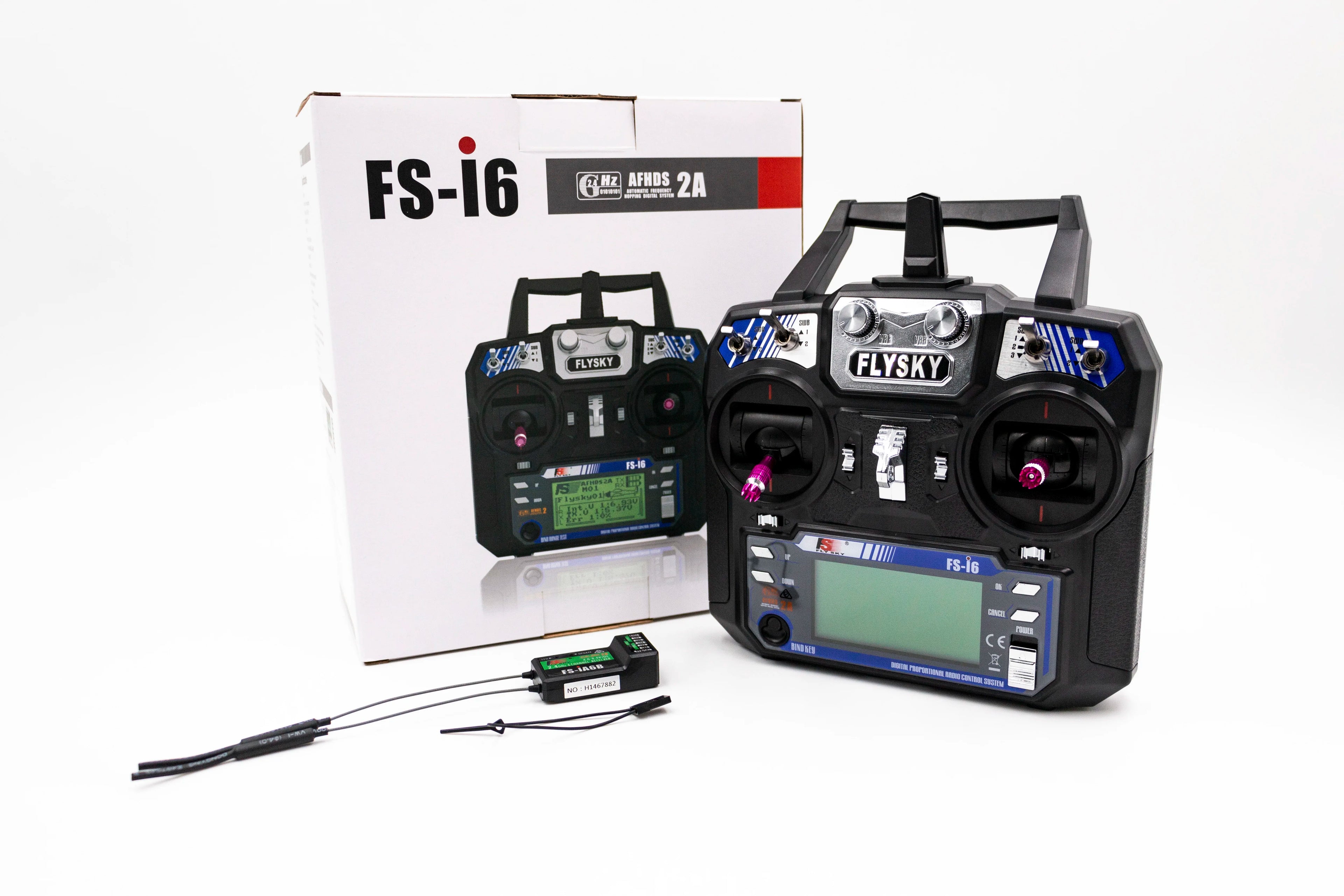 Flysky FS-i6 FS I6 2.4GHz 6CH RC Transmitter Radio Systems Controller FS-iA6B Receiver for RC Helicopter Plane Quadcopter Glider