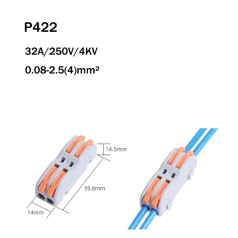 10 30 50PCS Quick Splicing Multiplex Butt Wire Connector Cable Push-in Splice Terminal Block For Home Terminal Block 28-12AWG