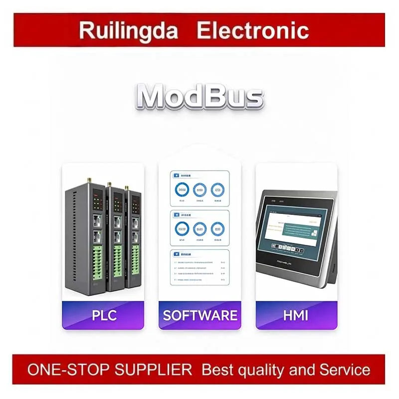 Industrial I/O Networking Module AI/AO/DI/DO 4-20mA 0-20mA, RJ45 RS485 Modbus TCP/RTU Gateway with OLED Display, DC 8-28V Powere