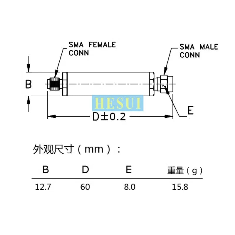 144MHz RF HPF Filter module 9th-order serial high-pass filter module Band pass filter RF coaxial LC filter module CNC shield box