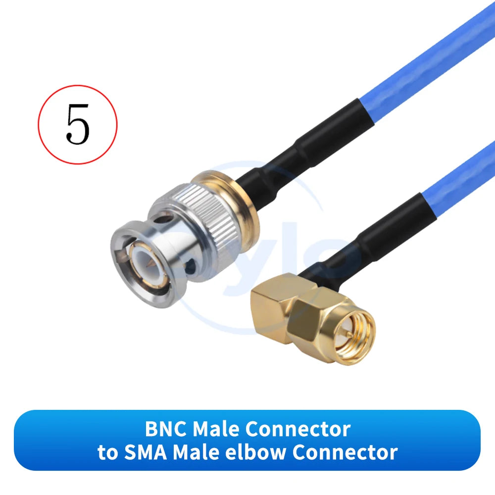 (1 pcs) BNC to SMA Male / Female Adapter SS402 Ultra-Flexible High-Frequency Cable Stainless Steel High-Frequency RF Cable