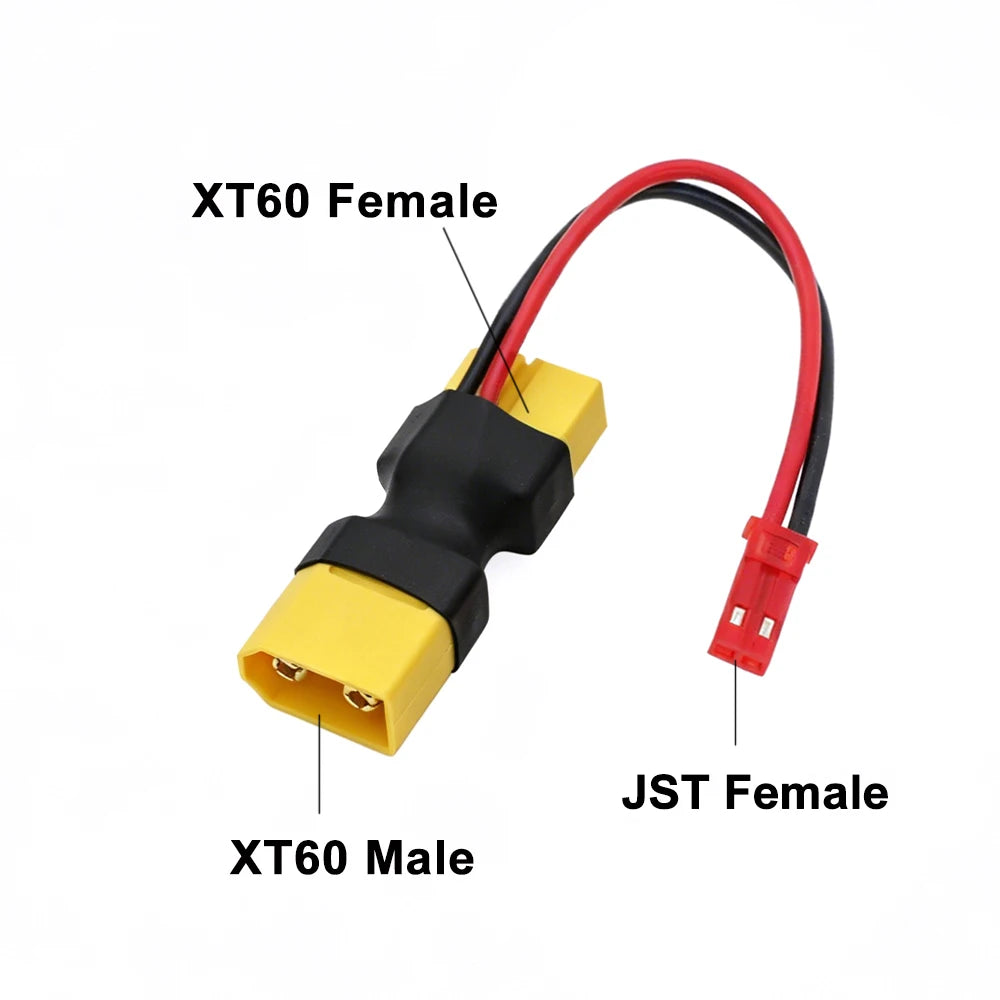 1/5/10Pcs XT60 XT T Plug Male Female to JST Female / Male In-line Power Adapter Connector for RC Battery Lipo Model Accessory