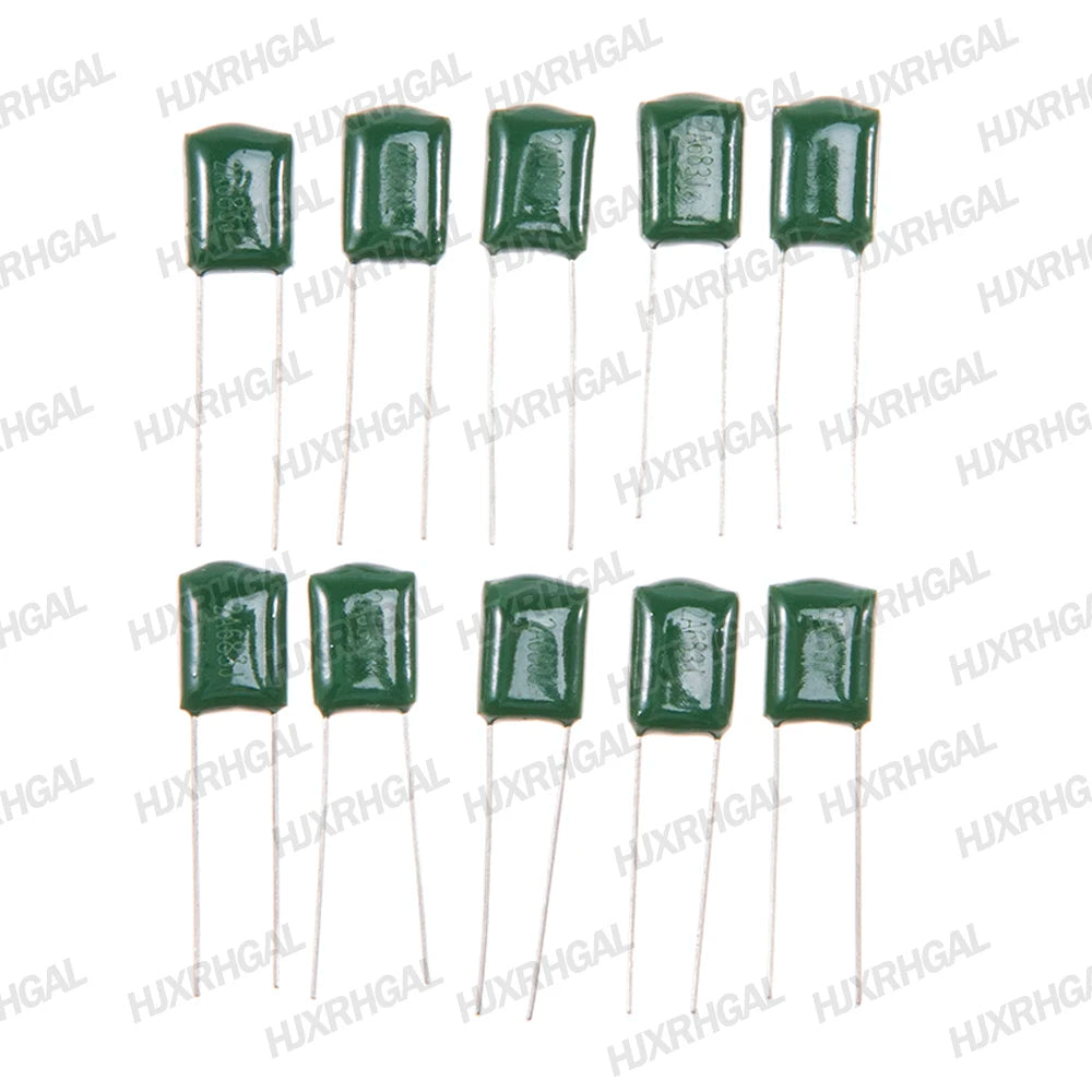 180PCS=18value*10PCS Polyester film capacitor Assorted Kit contains 2A104J 2A332J 2A472J 2A103J 2A333J 2A473J 2A563J 2A223J