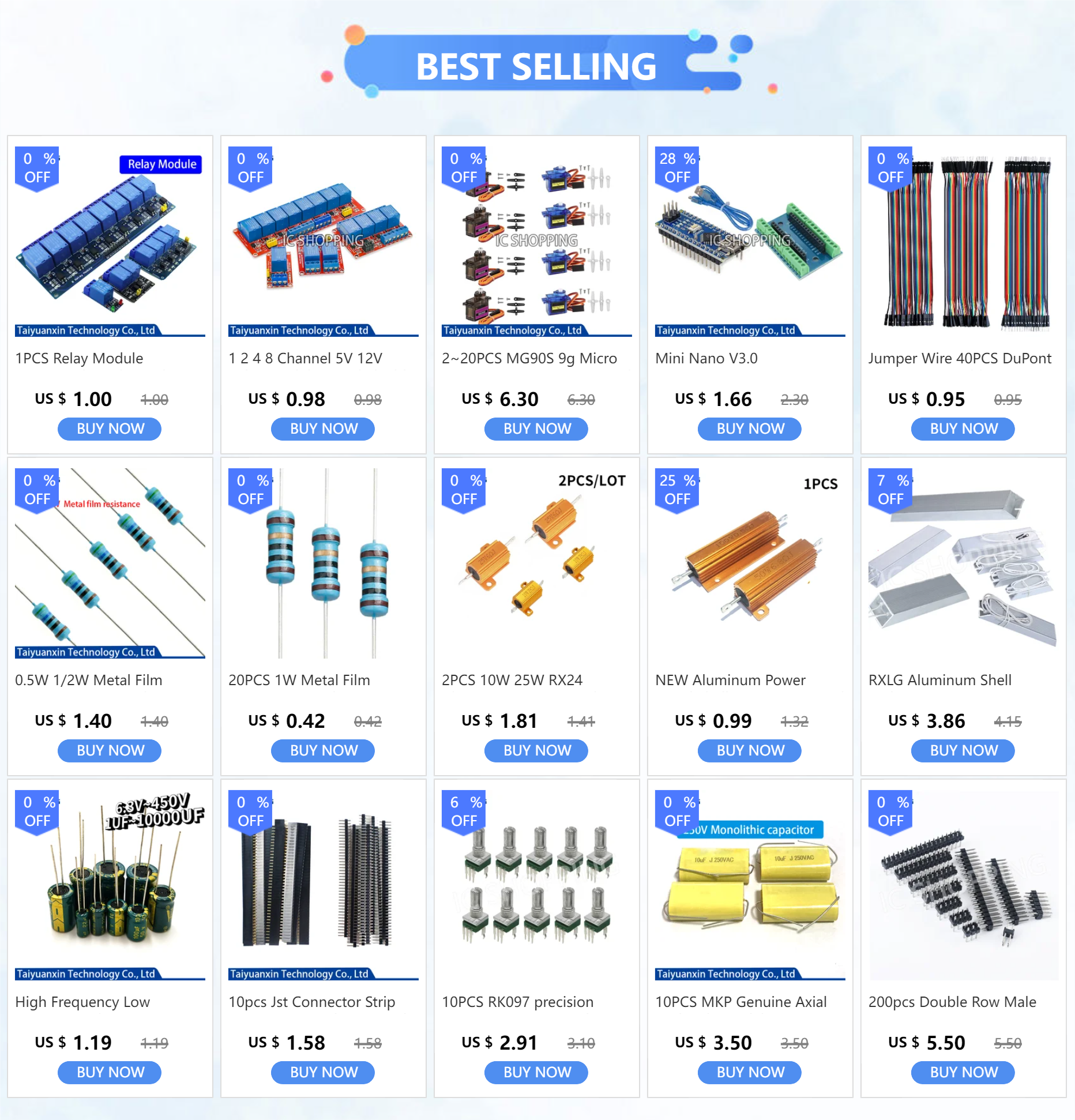 2PCS 10W 25W RX24 Aluminum Power Metal Shell Case Wirewound Resistor 0.1~10K 0.1 0.2 0.3 1 2 68 10 20 100 200 500 1K 10K Ohm