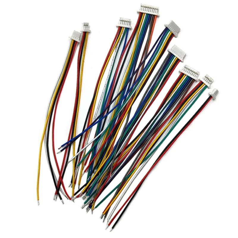Mini Jst Sh 1.0mm Pitch Female Socket Terminal Plug Wire Connector Sh 1mm 2 3 4 5 6 7 8 Pin 10cm 28awg Electronic Wires Cable