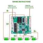 1Pcs Li-Ion Lithium Battery Pack Protection Circuit Board 5S 21V Battery Charging Protection Board BMS Module For Power Tools