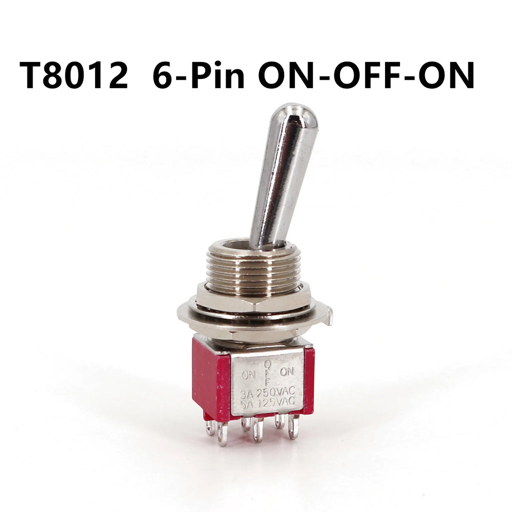 Salecom SH T80-T Z1 Large Long Handle Mini Toggle Switch 12mm Panel Mount 5A/125VAC