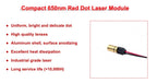 Compact Red Dot Laser Diode Module 650nm D6mm 0.5mW 1mW 5mW 10mW 3V Industrial Grade Spot Laser for Positioning Professional Use