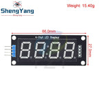 TM1637 LED Display Module for Arduino 4 Digit Tube 7 Segment 0.56 inch Time Clock Indicator Module Red Blue Green Yellow White