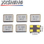 10PCS 3225 Passive Quartz Crystal Oscillator SMD 3.2X2.5MM 8Mhz 12Mhz 16Mhz 20Mhz 24Mhz 25Mhz 26Mhz 27Mhz 30Mhz 32Mhz 3.2*2.5mm