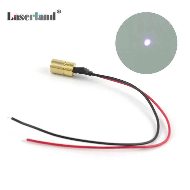 8mm 405nm 5mW-15mW Violet Blue Laser Diode Dot Module with Driver