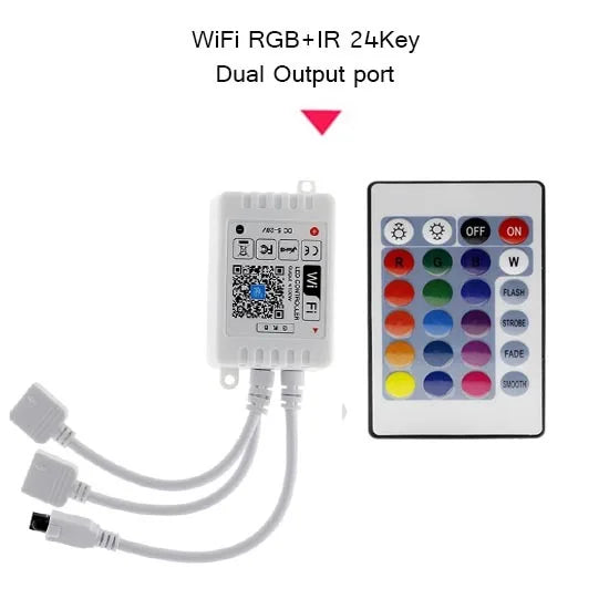 12V 24V LED Strip WIFI RGB RGBW Controller Android IOS APP Bluetooth-compatible Magic Home IR Control For RGB RGBW LED Strip