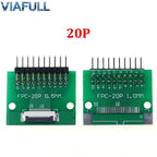 0.5mm FPC/FFC Breakout Board with Right Angle Male Pins, Pre-Soldered 2.54mm DIP Adapter for Flat Ribbon Cable, 4-80P