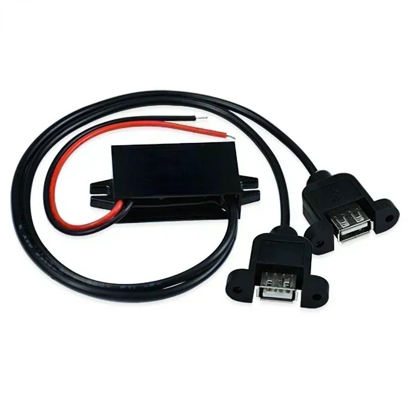DC-DC 12V 24V 48V 60V 72V 90V To 5V 3A Voltage Regulator Power Supply Buck Module Dual USB Type-C Micro USB Output Power Adapter