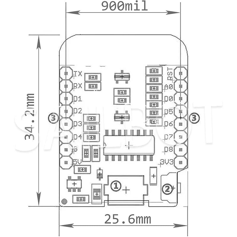 1-10PCS WeMos D1 Mini TYPE-C/Micro USB ESP8266 ESP-12F CH340G V2 Module WiFi D1 Mini Development Board 3.3V With Pin For Arduino
