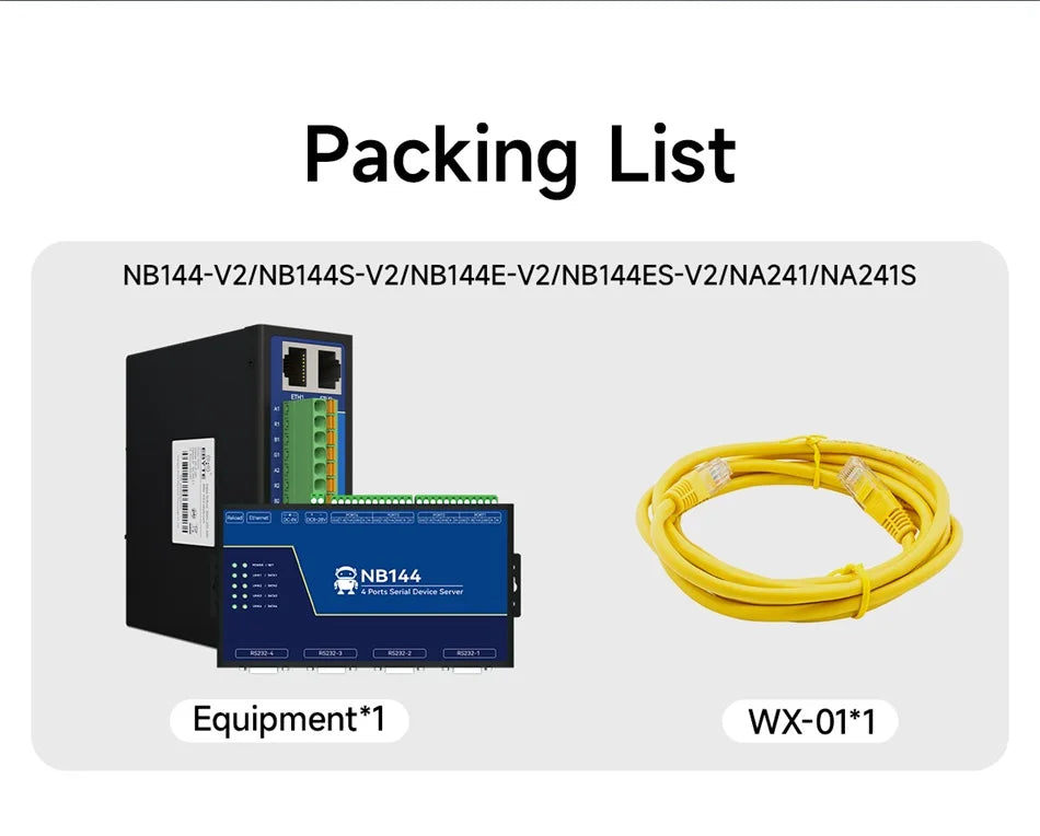 4 Channel Serial Server RS485 RS232 RS422 to Ethernet CDSENET NB144-V2 Series TCP UDP MQTT HTTP Modbus Storage Gateway Watchdog