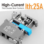 LANBOO 2/3 Gear Key Head Push Button Knob Switch Latching 1NO1NC with Lamp Green Blue 9-24V 110V 220V