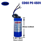 CD60 300uf 450vac P0 Startup Capacitor ASEMI 50uF 75uF 100uF 200uF 250uF 300uF 350uF 400uF 450uF 500uF 800uF