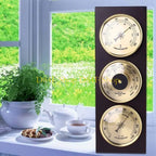 D84F Set Wall Mounted Thermometer Barometer Hygrometer for Household
