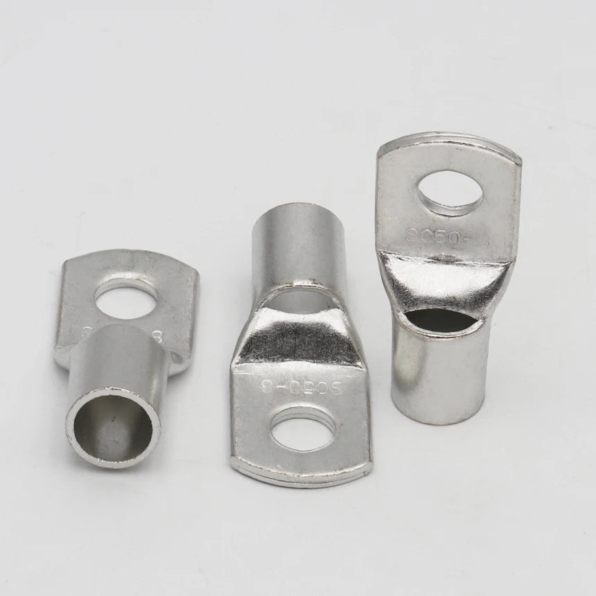 SC 1.5-120mm2 SC1.5/2.5/4/6/10/16/25/35/50/70/95/120 Copper Battery Bolt Screw Hole Ring Connector Wire Cable Lug Crimp Terminal