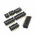 5pcs/lot 2.54mm SMD DIP Switch Gold Plated Pin KM-01 2/3/4/5/6/8/10P Patch Switch KM Series