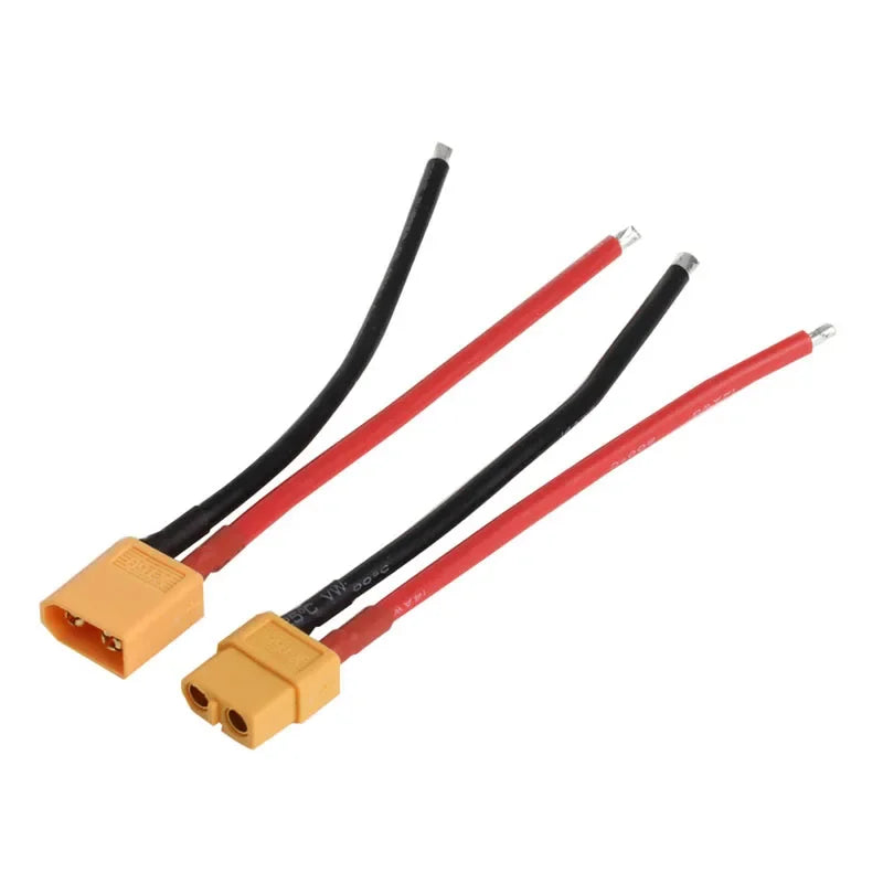 XT60 Male Female Bullet Connectors Plug Adapter With 14 AWG Silicon Wire For ESC Lipo Battery Extension Quadcopter Multicopter