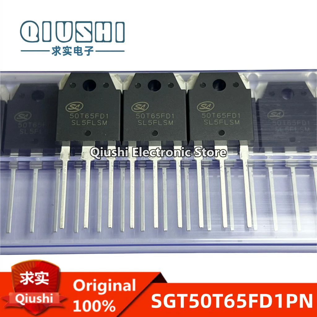 10PCS New Original 50T65FD1 SGT50T65FD1 SGT50T65FD1PN TO-3P IGBT Tube 50A 650V
