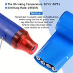 2m/pack 18650 Lipo Battery PVC Heat Shrink Tube Pack 25mm ~ 300mm Width Insulated Film Wrap Lithium Case Cable Sleeve Blue