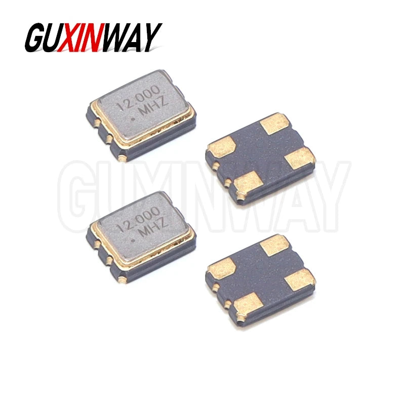 10PCS SMD 3225 SMD passive quartz crystal oscillator 8Mhz 10Mhz 12Mhz 16Mhz 20Mhz 24Mhz 25Mhz 26Mhz 30Mhz 32Mhz 40Mhz 48Mhz