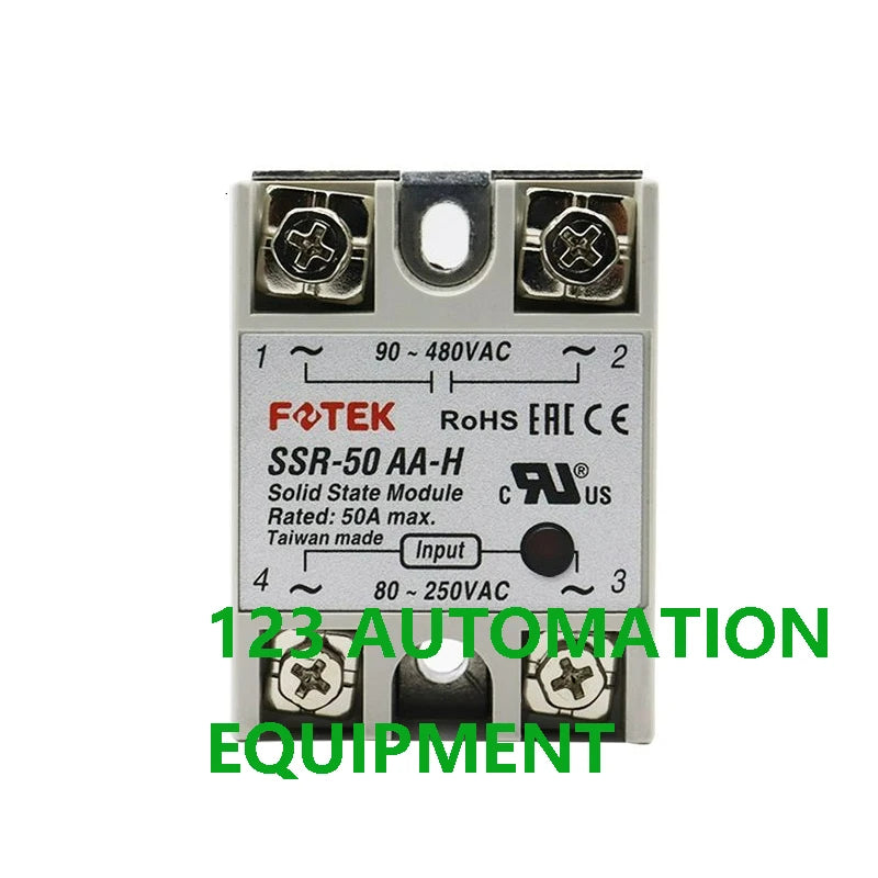 Authentic New FOTEK SSR-25AA 40AA 50AA 75AA-H  SSR-10AA 25AA 40AA 50AA 75AA Solid State Relays 10A 25A 40A 50A 75A Relay Module