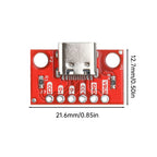 1/5/10/20PCS Type C Female Test Board USB3.1 16P to 2.54 High Current Power Adapter Board Module