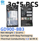Net Weight 1/3/7/15/30 Grams Gray GD900 Thermal Conductive Grease Paste Plaster Heat Sink Commpound for CPU LED SSY BAS BR BX CB