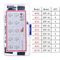 IC Integrated Circuit Chip Assortment Kit DIP SMD series 74HCXX 74LSXX CD4000 Common CMOS Logic IC Sockets set DIY Mix Pack