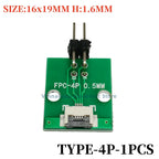 1PCS FFC/FPC Conversion Board 0.5mm Pitch Connector 2.54MM Double Row Bending Pins 4/10/12/14/15/16/18/22/24/26/30/34/40/50/60P