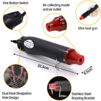 800/400/50PCS Heat Shrink Butt Waterproof Solder Seal Wire Cable Splice Terminal Kit Crimp Terminals Electrical with Hot Air Gun
