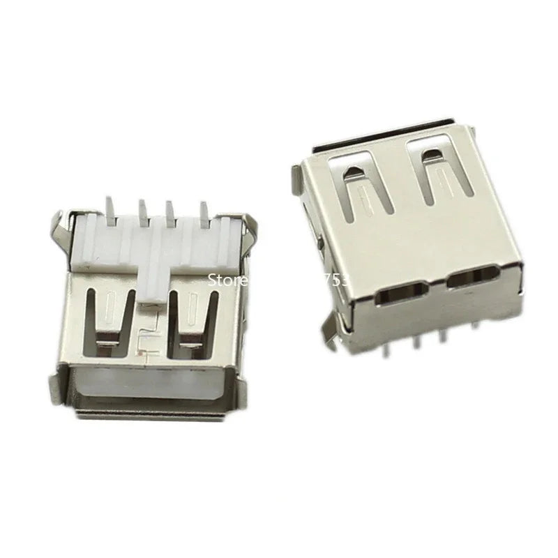 5PCS USB Interface Socket Type A Standard Port Female Male Solder Jacks Connector DIP Straight Vertical Bend Needle PCB Socket