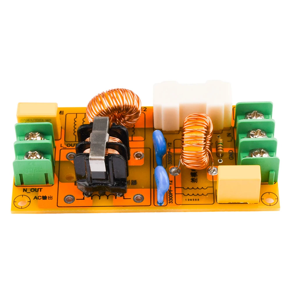 Power Supply Filter EMI High Frequency Filter EMI Power Filter AC110-220V 2A 4A 10A 20A Filtering Board