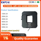 QL Series SCT4333QL Input 100A 200A 300A 400A 500A 600A Output 1A/5A Accuracy 1% Split Core Current Transformer