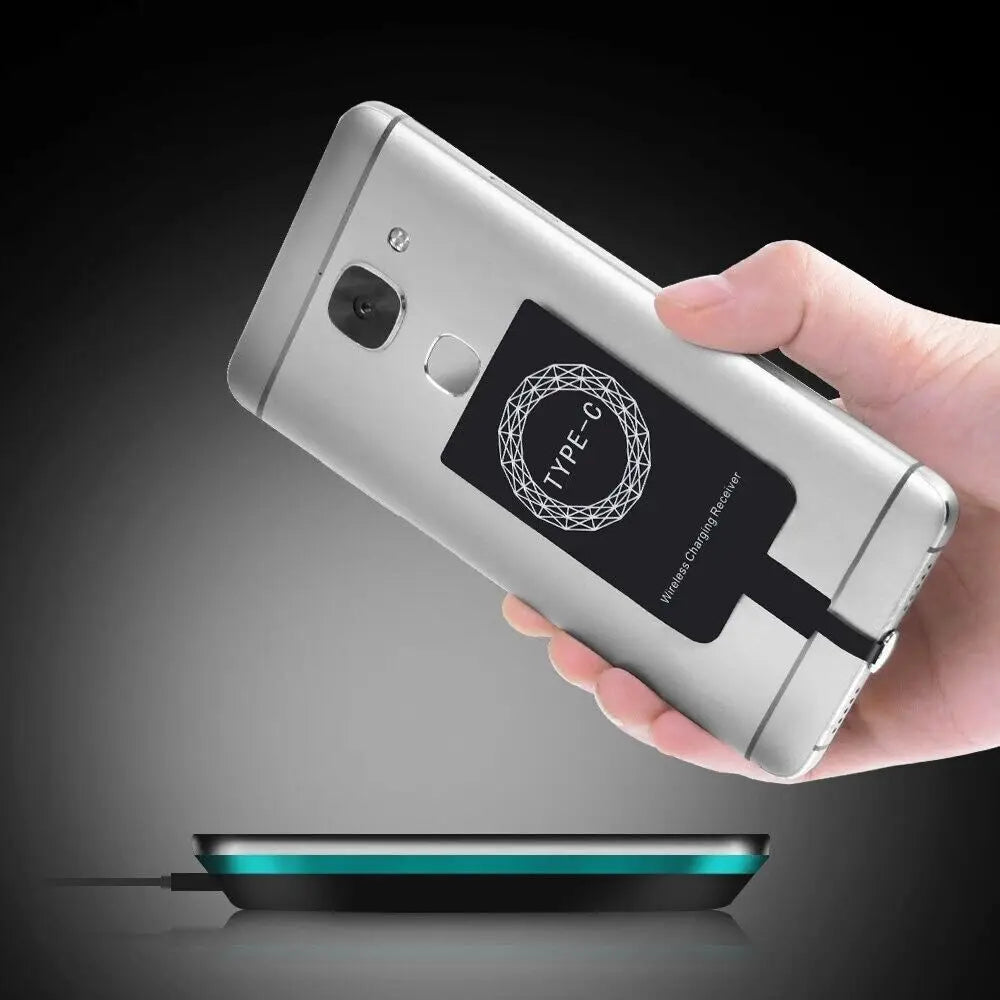 Universal Android Qi Wireless Charging Receiver Type C Induction Patch Wireless Charger Receiving Patch For Micro USB Smartphone